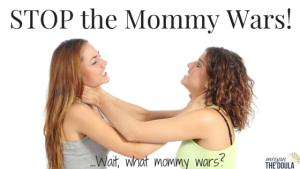 two women fighting about parenting